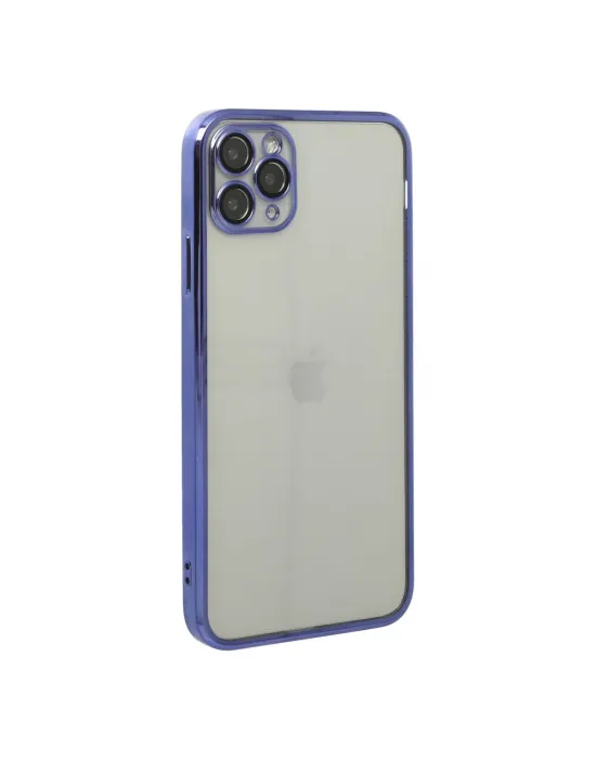 Apple İphone 11 Pro Max Kılıf Razer Lensli Silikon - Mor