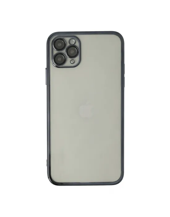 Apple İphone 11 Pro Max Kılıf Razer Lensli Silikon - Siyah