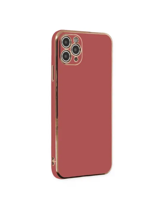 Apple İphone 11 Pro Max Kılıf Volet Silikon - Kırmızı