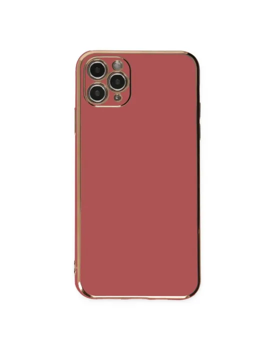 Apple İphone 11 Pro Max Kılıf Volet Silikon - Kırmızı