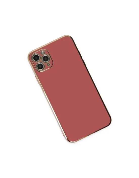 Apple İphone 11 Pro Max Kılıf Volet Silikon - Kırmızı