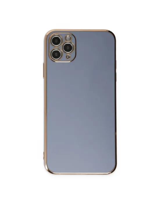 Apple İphone 11 Pro Max Kılıf Volet Silikon - Mavi