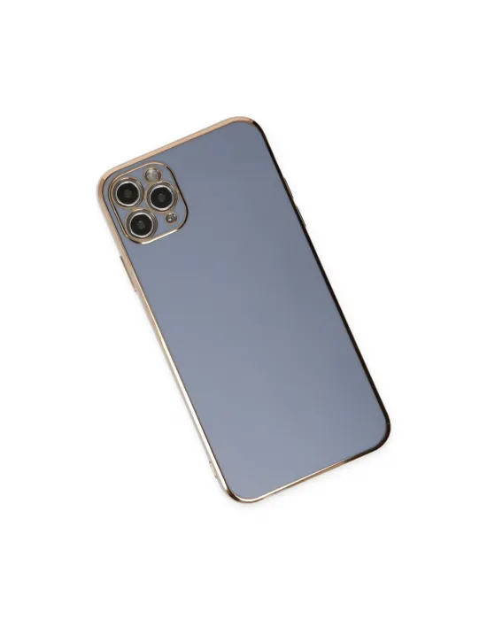 Apple İphone 11 Pro Max Kılıf Volet Silikon - Mavi