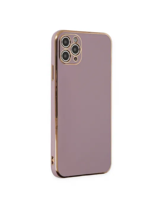 Apple İphone 11 Pro Max Kılıf Volet Silikon - Mor