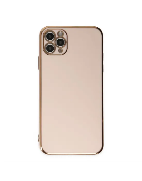 Apple İphone 11 Pro Max Kılıf Volet Silikon - Pembe