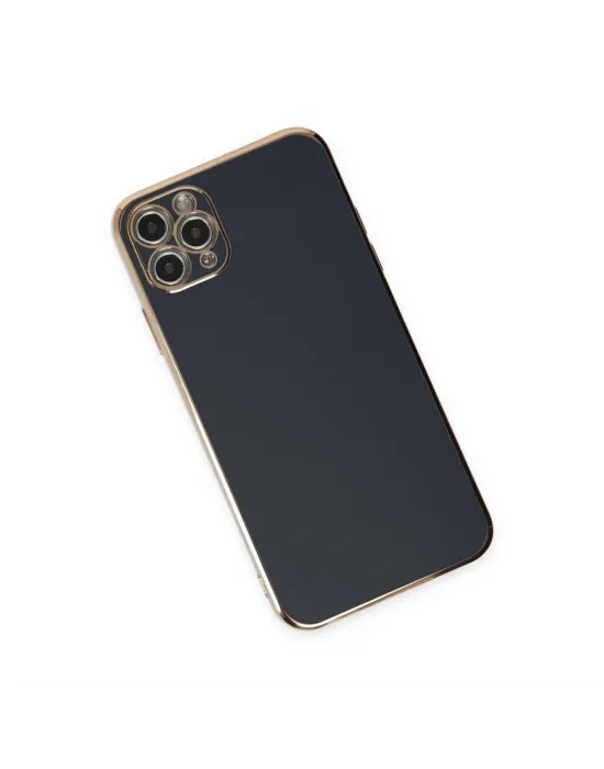 Apple İphone 11 Pro Max Kılıf Volet Silikon - Siyah