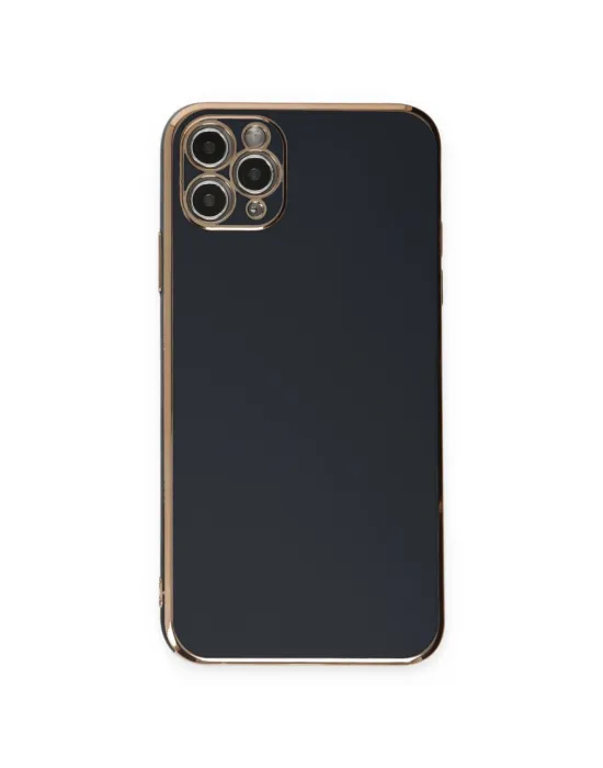 Apple İphone 11 Pro Max Kılıf Volet Silikon - Siyah