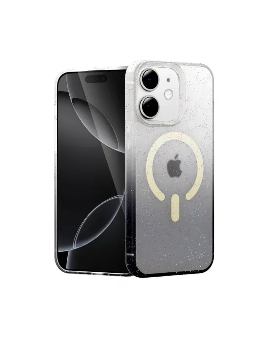 Apple İphone 11 Pummel Shiny Magsafe Kapak - Siyah