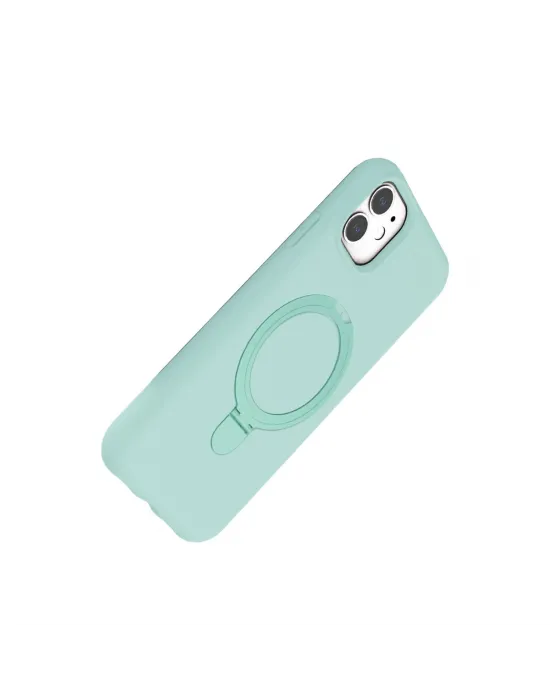 Apple İphone 11 Regal Magsafe Standlı Kapak - Su Yeşili