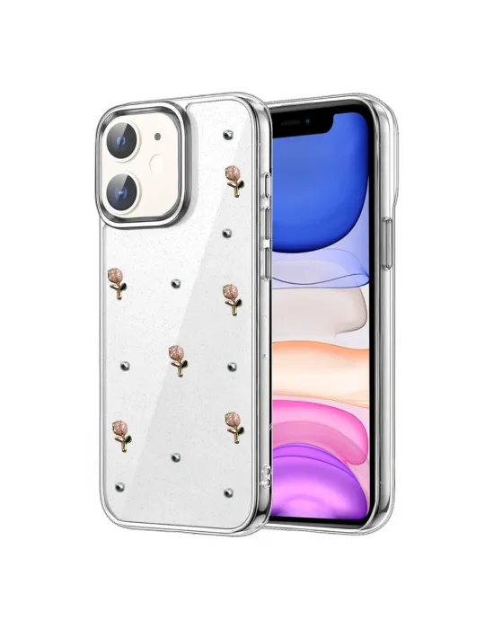 Apple İphone 12 Fiyonk Desenli Kapak - Desen 6
