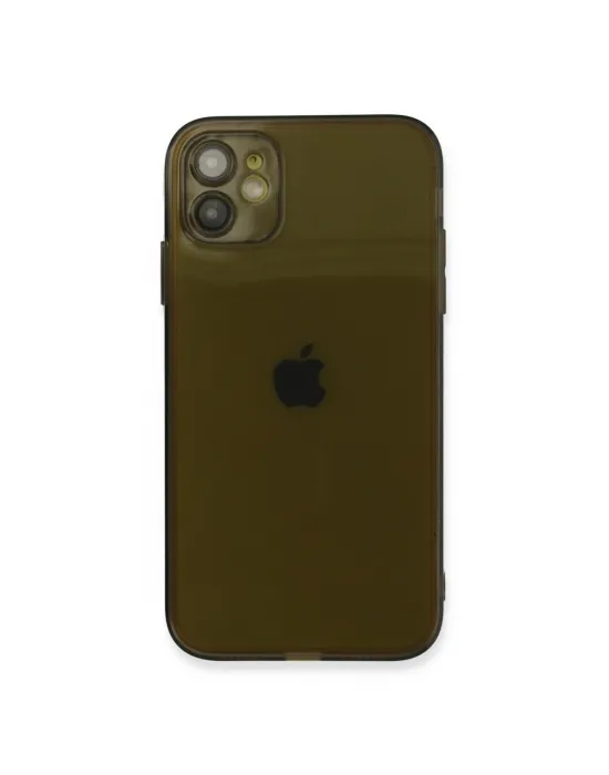 Apple İphone 12 Kılıf Fly Lens Silikon - Siyah