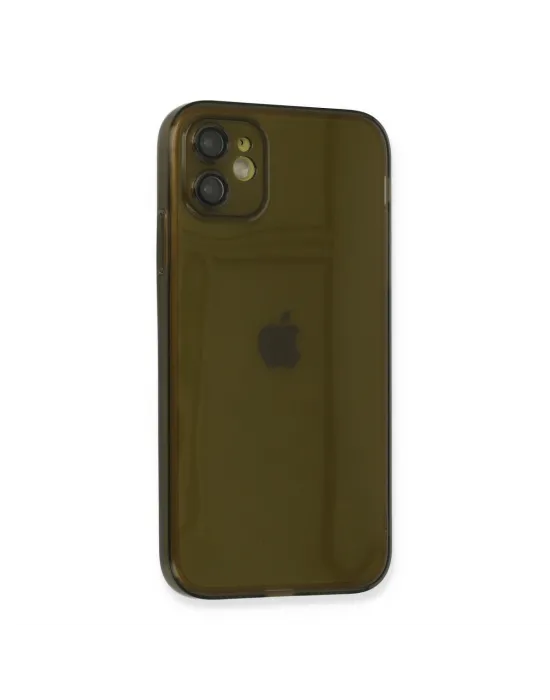 Apple İphone 12 Kılıf Fly Lens Silikon - Siyah