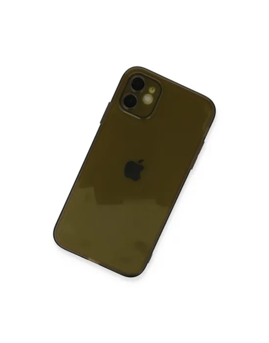 Apple İphone 12 Kılıf Fly Lens Silikon - Siyah