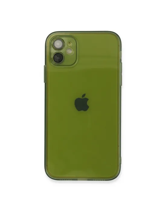 Apple İphone 12 Kılıf Fly Lens Silikon - Yeşil
