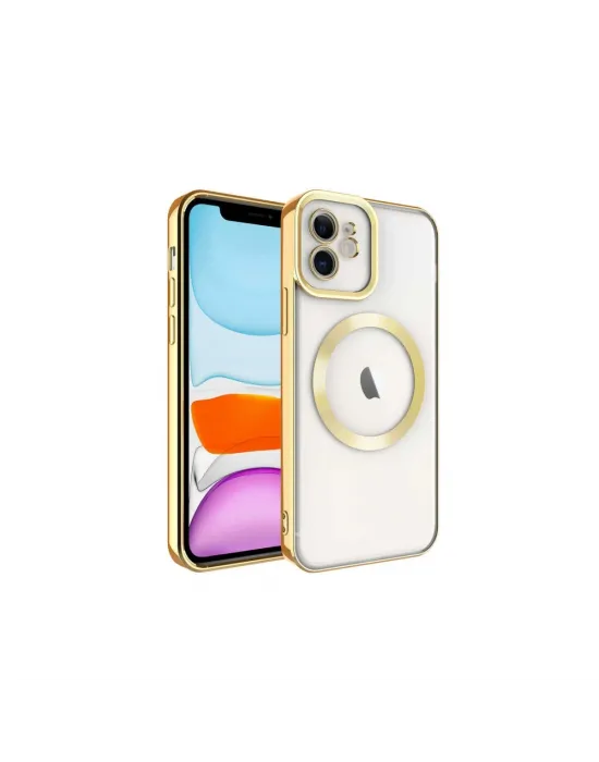 Apple İphone 12 Kılıf Kross Magneticsafe Kapak - Gold