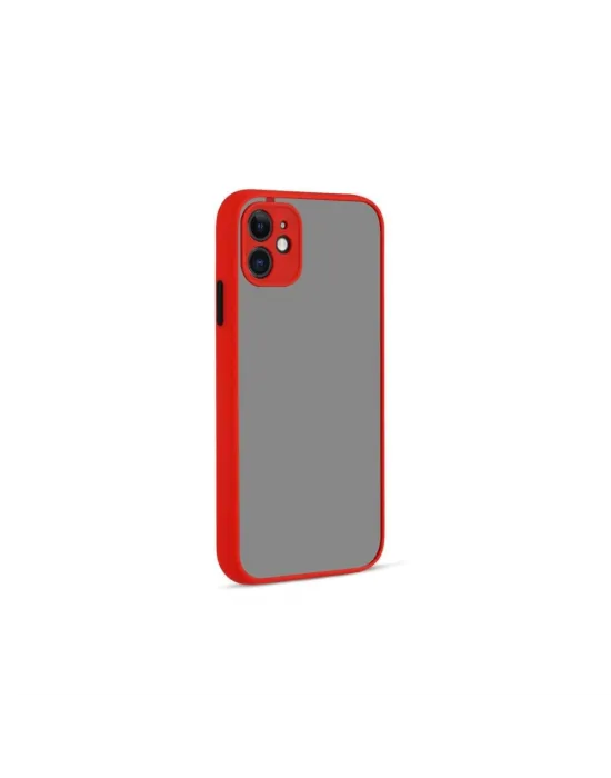 Apple İphone 12 Kılıf Montreal Silikon Kapak - Kırmızı