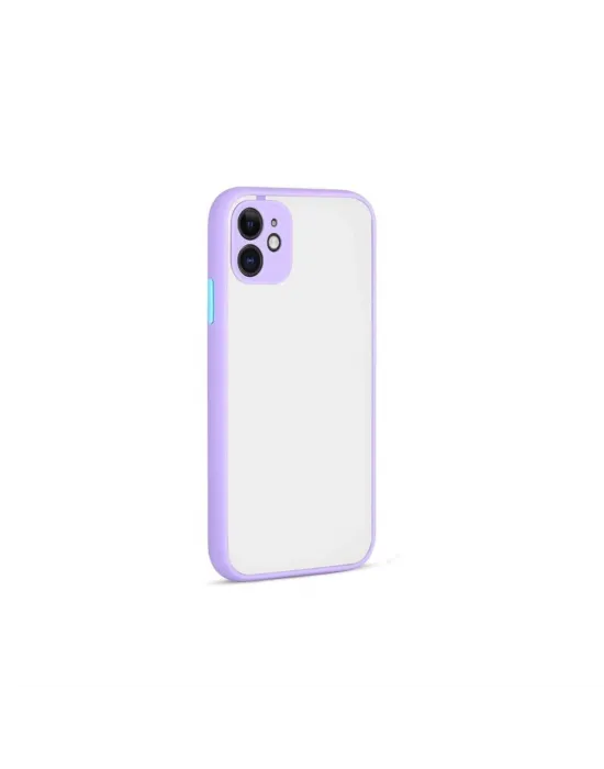 Apple İphone 12 Kılıf Montreal Silikon Kapak - Mor