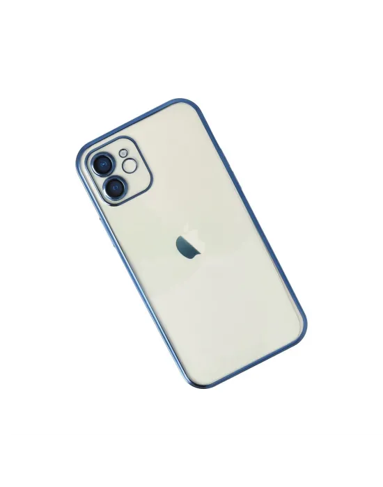 Apple İphone 12 Kılıf Razer Lensli Silikon - Lacivert