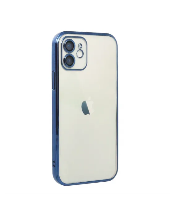 Apple İphone 12 Kılıf Razer Lensli Silikon - Lacivert