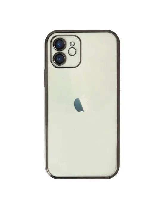 Apple İphone 12 Kılıf Razer Lensli Silikon - Siyah