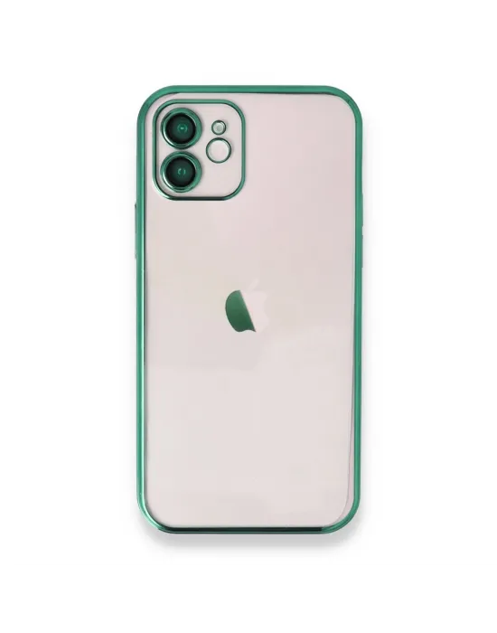 Apple İphone 12 Kılıf Razer Lensli Silikon - Yeşil