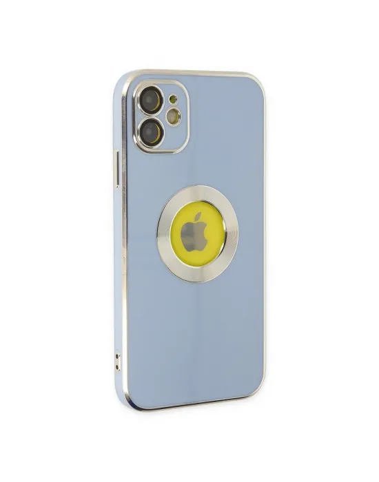 Apple İphone 12 Kılıf Store Silikon - Sierra Blue