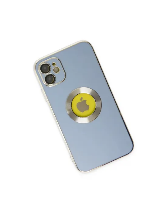Apple İphone 12 Kılıf Store Silikon - Sierra Blue