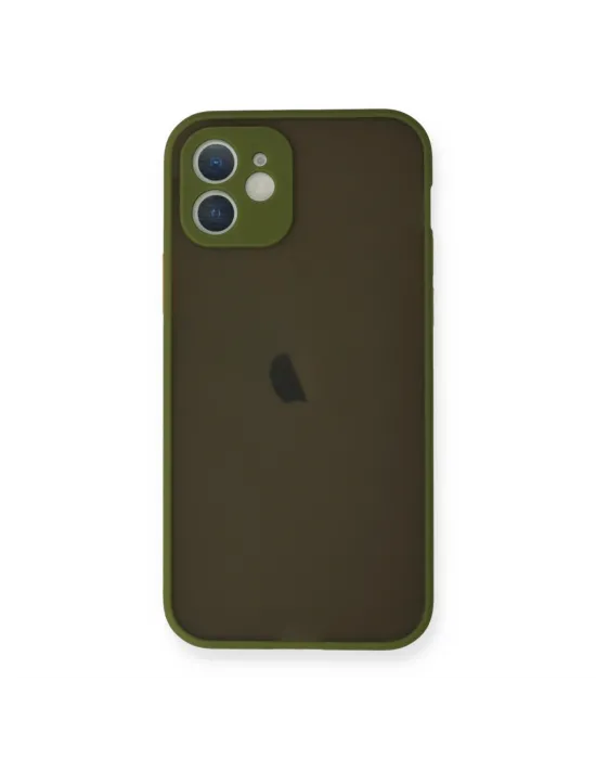 Apple İphone 12 Mini Kılıf Montreal Silikon Kapak - Açık Yeşil