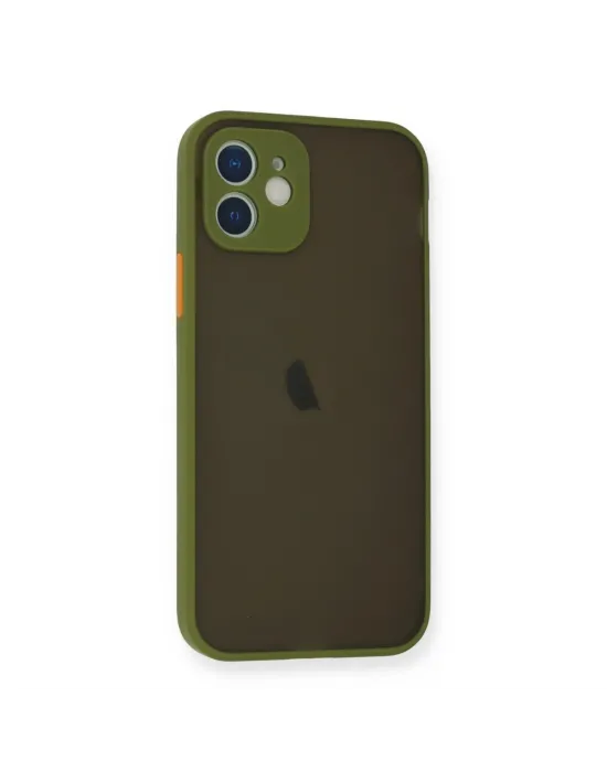 Apple İphone 12 Mini Kılıf Montreal Silikon Kapak - Açık Yeşil