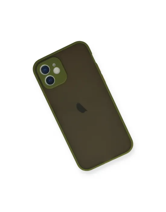 Apple İphone 12 Mini Kılıf Montreal Silikon Kapak - Açık Yeşil