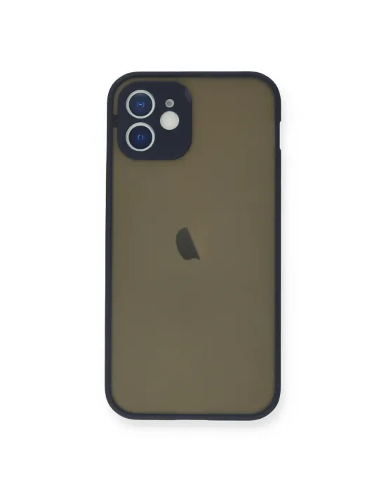 Apple İphone 12 Mini Kılıf Montreal Silikon Kapak - Lacivert