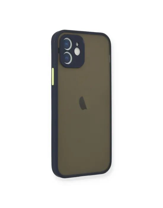 Apple İphone 12 Mini Kılıf Montreal Silikon Kapak - Lacivert