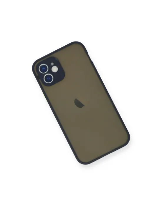 Apple İphone 12 Mini Kılıf Montreal Silikon Kapak - Lacivert