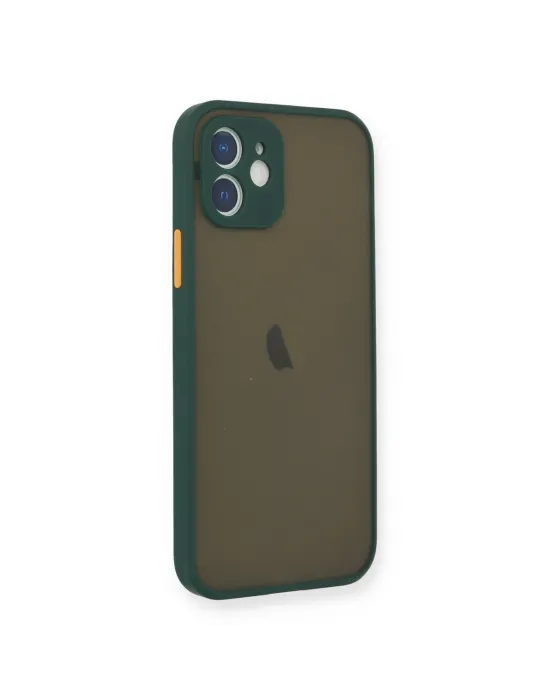 Apple İphone 12 Mini Kılıf Montreal Silikon Kapak - Yeşil
