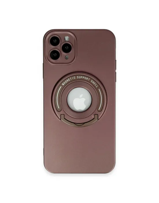 Apple İphone 12 Pro Kılıf Lukka Magneticsafe Kapak - Kahverengi