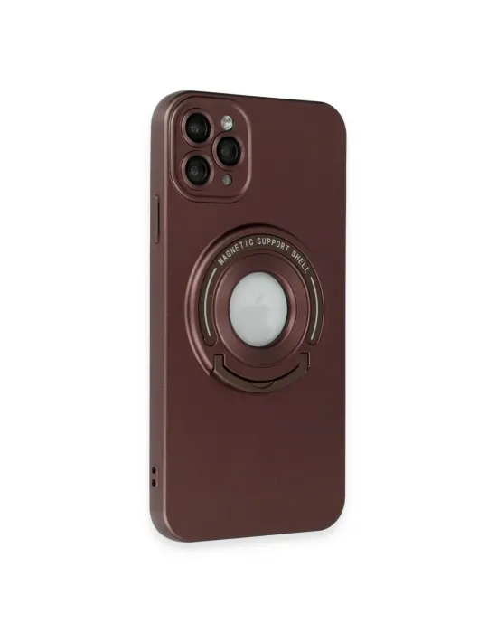 Apple İphone 12 Pro Kılıf Lukka Magneticsafe Kapak - Kahverengi