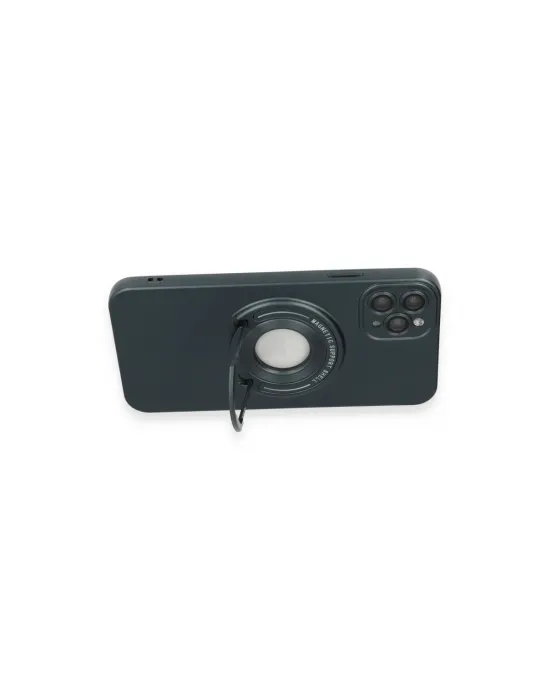 Apple İphone 12 Pro Kılıf Lukka Magneticsafe Kapak - Koyu Yeşil