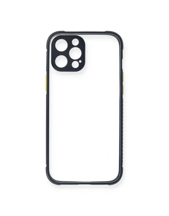 Apple İphone 12 Pro Kılıf Miami Şeffaf Silikon - Lacivert