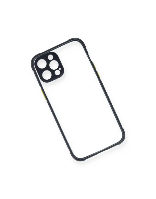 Apple İphone 12 Pro Kılıf Miami Şeffaf Silikon - Lacivert
