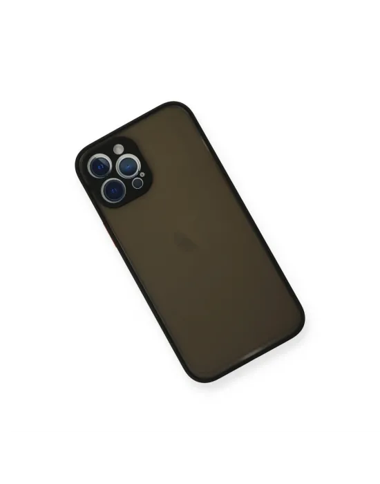 Apple İphone 12 Pro Kılıf Montreal Silikon Kapak - Siyah