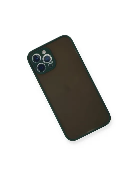 Apple İphone 12 Pro Kılıf Montreal Silikon Kapak - Yeşil