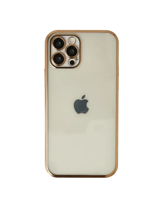 Apple İphone 12 Pro Kılıf Razer Lensli Silikon - Gold
