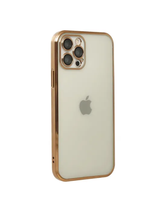 Apple İphone 12 Pro Kılıf Razer Lensli Silikon - Gold