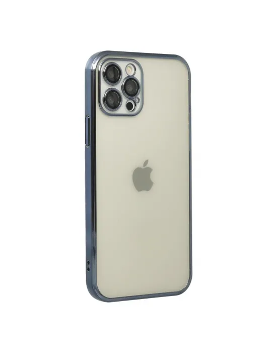 Apple İphone 12 Pro Kılıf Razer Lensli Silikon - Lacivert