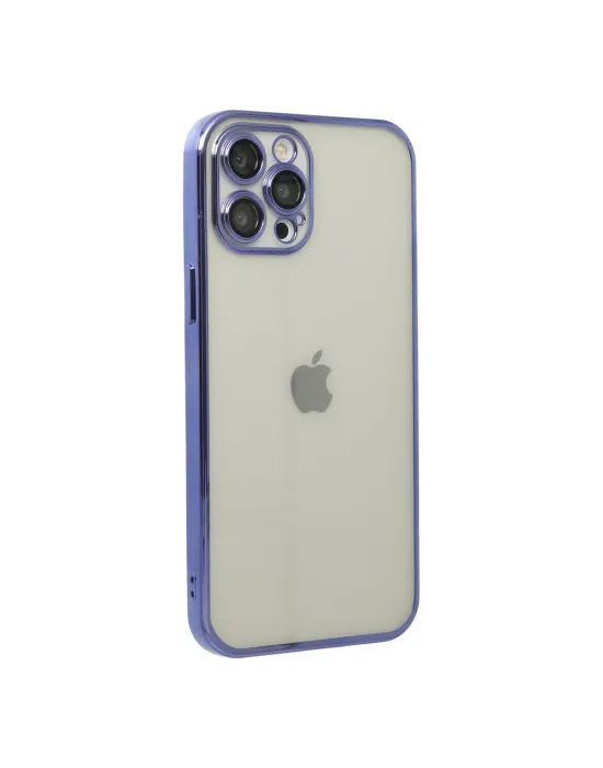 Apple İphone 12 Pro Kılıf Razer Lensli Silikon - Mor