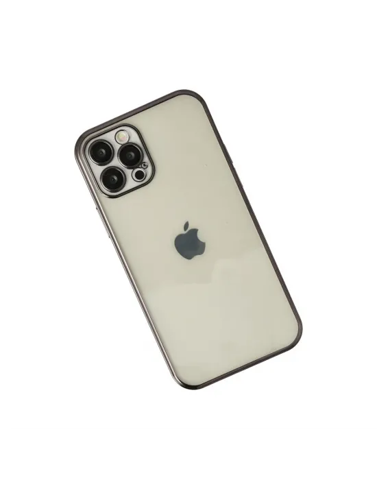 Apple İphone 12 Pro Kılıf Razer Lensli Silikon - Siyah