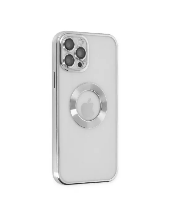 Apple İphone 12 Pro Kılıf Slot Silikon - Gümüş