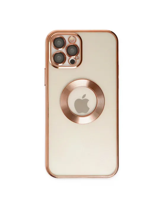 Apple İphone 12 Pro Kılıf Slot Silikon - Rose Gold