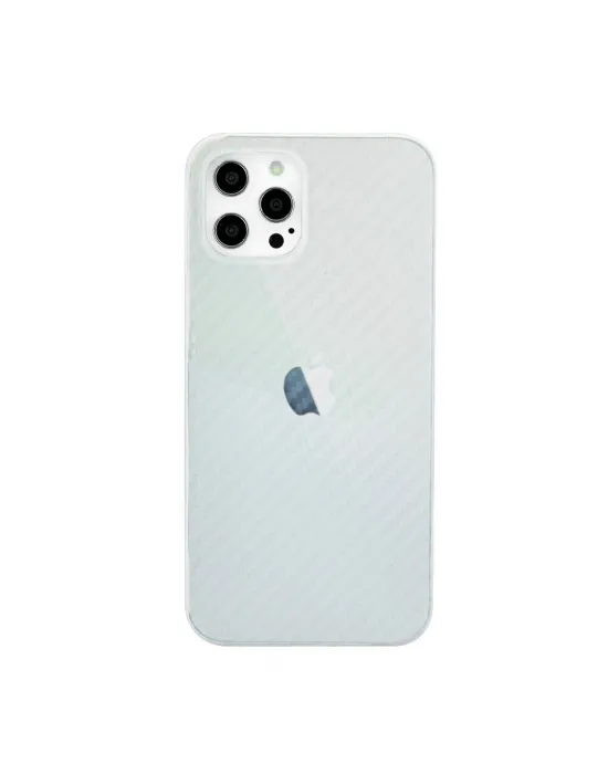 Apple İphone 12 Pro Max Kılıf Karbon Pp Silikon - Şeffaf