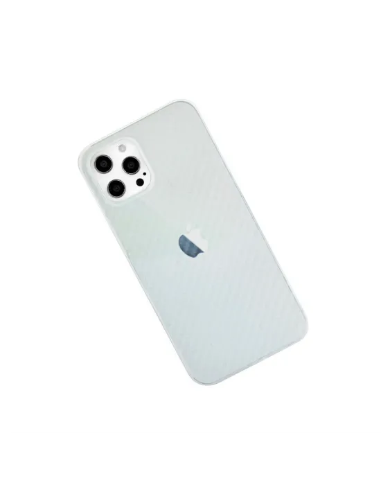 Apple İphone 12 Pro Max Kılıf Karbon Pp Silikon - Şeffaf